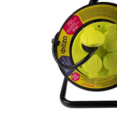 Удлинитель на катушке 4х20м с заземл. IP44 CRW-04-2000 ФАZА 5063839