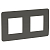 Рамка 2-м UNICA STUDIO дым.-сер./бел. SchE NU280421