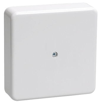 Коробка распаячная ОП КМ 100х100х44 бел. IEK UKO10-100-100-044-K01-E