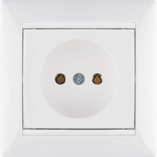 Розетка 1-м СП Valena 16А IP21 без заземл. на винтах механизм бел. IEK 774416