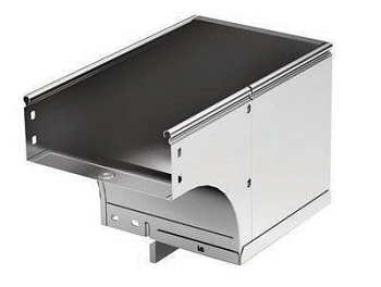 Угол для лотка вертикальный внешний левый 90град. 100х80 CDSS 90 в компл. с крепежн. элемент. гор. оцинк. DKC 37022KHDZ