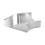 Угол для лотка горизонтальный 45град. 200х100 алюм. 1.5мм в компл. с крепежн. элемент. и соединит. пластинами DKC ASCM1020K