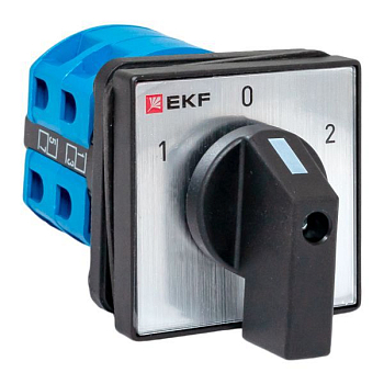 Переключатель кулачковый ПК-1-22 2п 25А "1-0-2" IP65 EKF pk-1-22-25-65