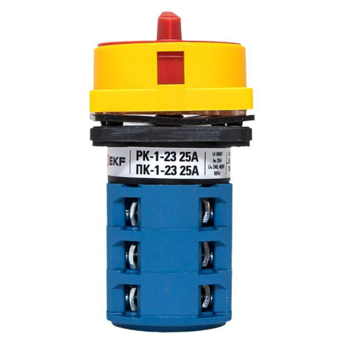 Переключатель кулачковый ПК-1-23 25А 3п "1-0-2" с блокировкой IP65 PROxima EKF pk-1-23-25-a65