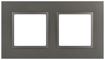 Рамка 2-м Elegance 14-5012-16 Classic для розеток и выключателей титан Эра Б0065825