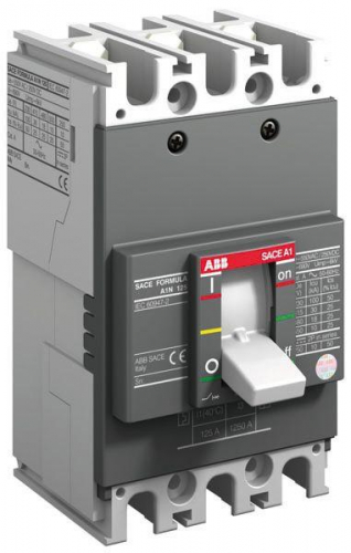 Выключатель автоматический 3п A1C 125 TMF 80-800 3p F F ABB 1SDA070309R1