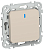 Выключатель 1-кл. СП FLITE ВС11-1-1-ФлЛ 10А с индикацией механизм льняной IEK FI-V10-1-10-1-K88