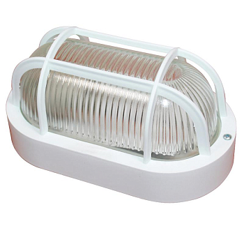 Светильник НБО 23-60-006 "Фарпласт" овал 1х60Вт E27 IP44 корпус с решеткой бел. Элетех 1005500613