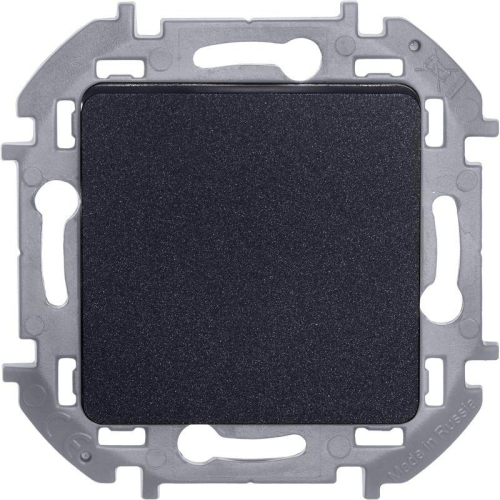 Выключатель кнопочный Inspiria 6А 250В без фиксации НО/НЗ механизм антрацит IEK 673693