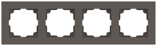 Рамка 4-м СП Accent 6-504-09 титан Intro Б0063712