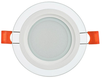 Светильник светодиодный ДВО 1620 6Вт 3000К IP20 встраив. со стекл. круг IEK LDVO0-1620-06-3000-K01