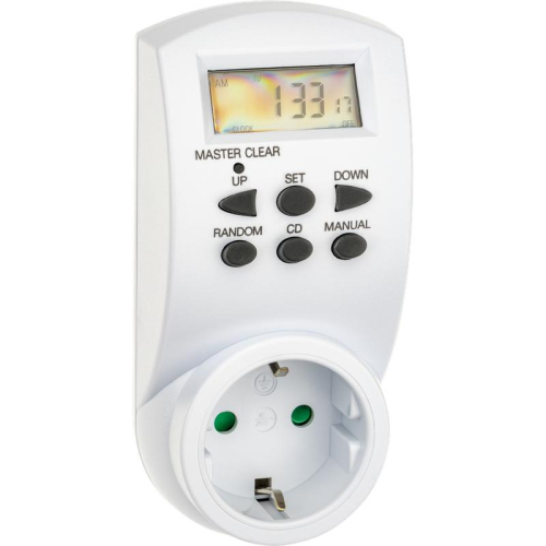 Таймер недельный электронный с заземл. 1.8кВт бел. REV 66989 6