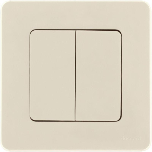 Выключатель 2-кл. Inspiria 10А IP20 250В 10AX механизм сл. кость IEK 673621