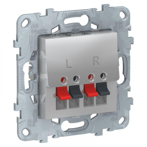 Аудиорозетка UNICA NEW алюм. SchE NU548630