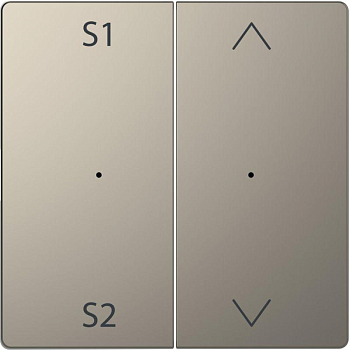 Клавиша Merten D-Life PlusLink для 2-кл. выкл. с S1/S2 вверх/вниз SD никель SchE MTN5227-6050