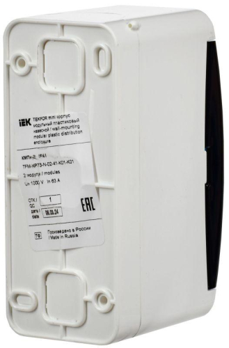 Корпус КМПн-2 TEKFOR Mini IP41 пластик. бел. IEK TFM-KP73-N-02-41-K01-K01