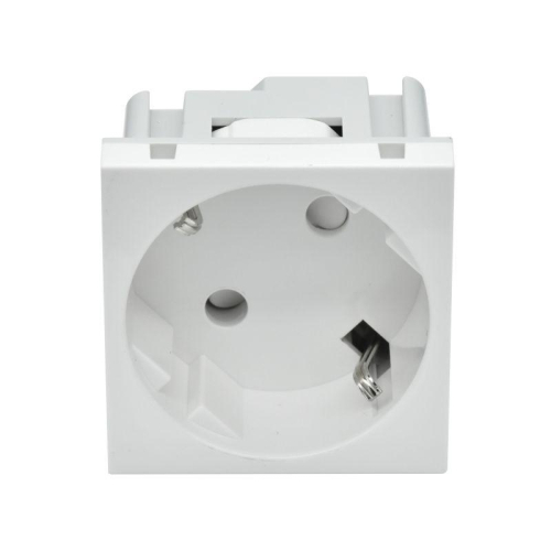 Розетка PRIMER 45град. с заземл. защ. шторки винт. зажим РКС-20-30-П-45 бел. IEK PR-KK40D-RSZH-2-2-45-K01