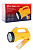 Фонарь аккумуляторный LED3819CSM 9LED + 12SMD 2 режима аккум. SLA 220В желт. Ultraflash 12860