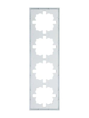 Рамка 4-м ZIMA горизонт. бел. LEZARD 704-0200-149
