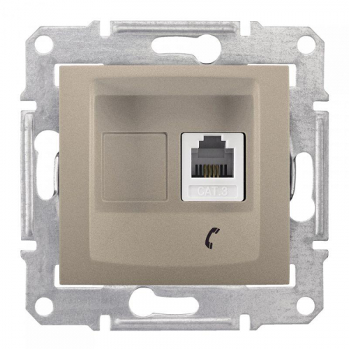 Механизм розетки телеф. СП Sedna титан SchE SDN4101168