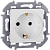 Розетка 1-м СП Inspiria 16А IP20 250В 2P+E защ. шторки немецк. стандарт механизм бел. IEK 673730
