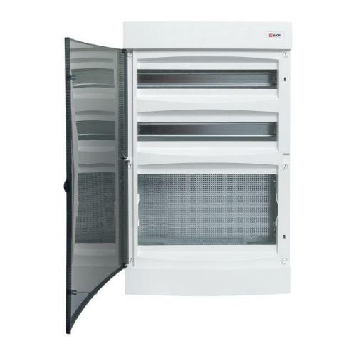 Щит комбинированный Unix 2х18мод. + 1 монтаж. плата 4 габарит IP41 прозр. дверь PROxima EKF ux-2x18+1m-n