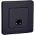 Розетка компьютерная Inspiria RJ45 кат.5E UTP антрацит IEK 673828 Розетка компьютерная Inspiria RJ45 кат.5E UTP антрацит IEK 673828