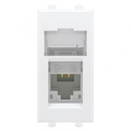 Розетка компьютерная 1мод. Avanti "Белое облако" RJ-45 модульная кат.6А DKC 4400371