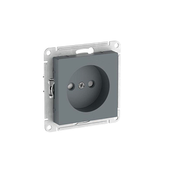 Розетка AtlasDesign 16А без заземл. защ. шторки быстрозажим. клем. механизм грифель SE ATN000749S