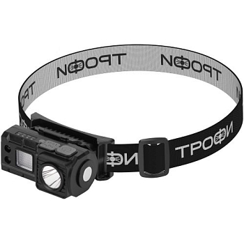 Фонарь светодиодный налобный GA-102 аккумуляторный 3Вт сенсорное управление магнит клипса 5 режимов Трофи Б0069569