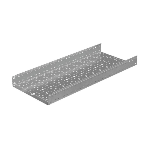 Лоток листовой перфорированный 500х100 L3000 сталь 1мм "Быстрый монтаж ПЛЮС" LPplus100-500-1.0-3000 оцинк. КМ PL0284