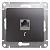 Механизм розетки телеф. 1-м Glossa RJ11 графит SchE GSL001381T