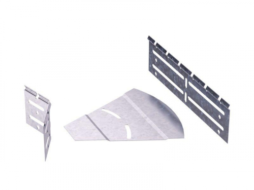 Угол для лотка горизонтальный изменяемый 0-45град. 80х80 2мм СРО в компл. с крепежн. элемент. цинк-ламель DKC SVH808KHDZL