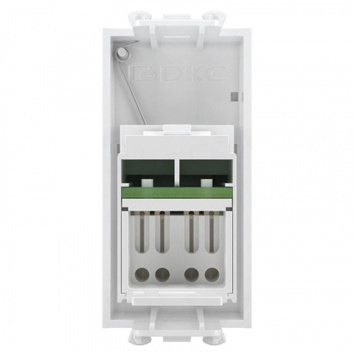 Розетка компьютерная 1мод. Avanti "Белое облако" RJ-45 модульная кат.6А DKC 4400371