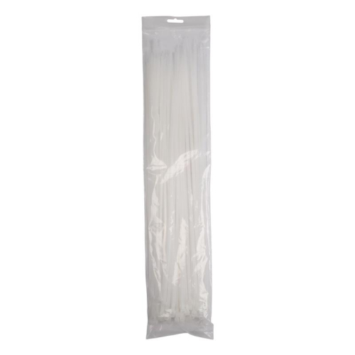 Хомут кабельный PCT 4.8х450-100WH 4.8х450 PA6.6 бел.(уп.100шт) JazzWay 5054127