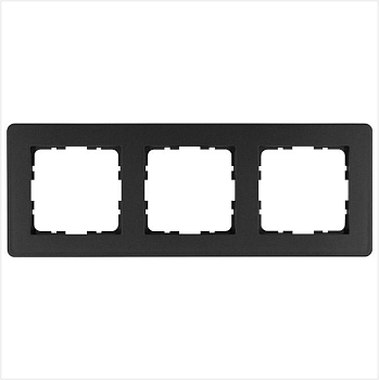 Рамка 3-м G-Flex антрацит Jasmart G1103B