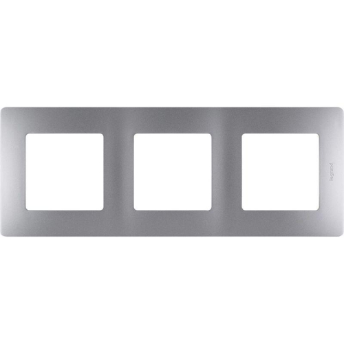 Рамка 3-м Etika алюм. IEK 672553