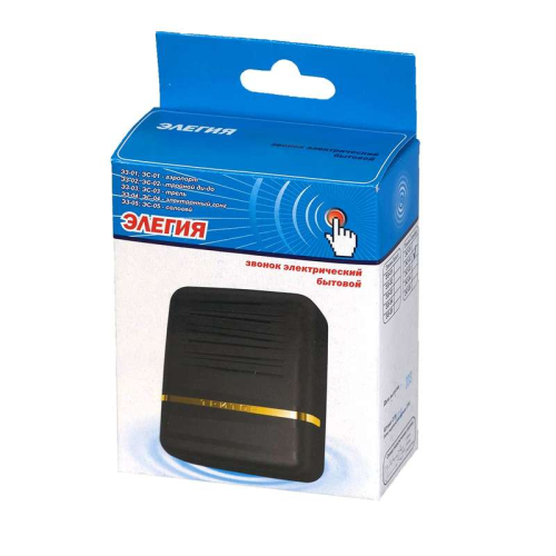 Звонок проводной Элегия соловей 220В 80-90дБА черн./серебр. МОНОМАХ ЭС-05