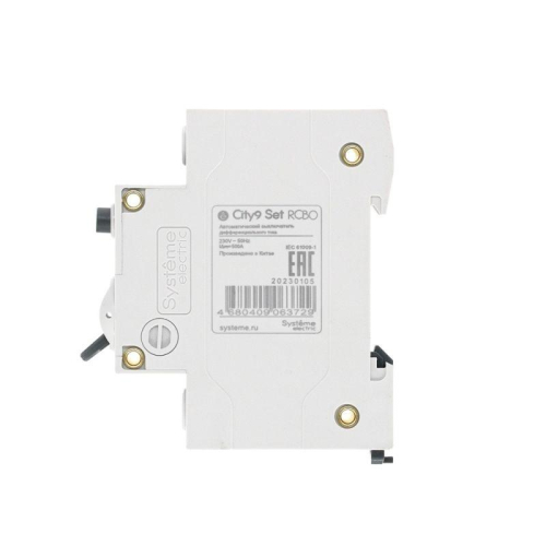 Выключатель автоматический дифференциального тока 2п (1P+N) C 10А 10мА тип A 4.5кА City9 Set 230В SE C9D51610