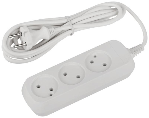 Удлинитель 3х3м без заземл. ПВС 2х0.75 UDL-10-330 Greenline Эра Б0065072