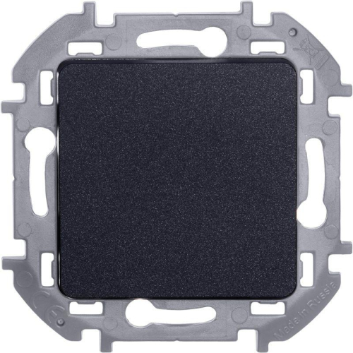Переключатель 1-кл. Inspiria 10А IP20 250В 10AX механизм антрацит IEK 673653