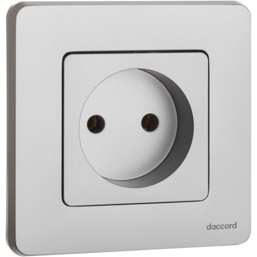 Розетка 1-м СП Inspiria 16А IP20 250В 2P механизм алюм. IEK 673712