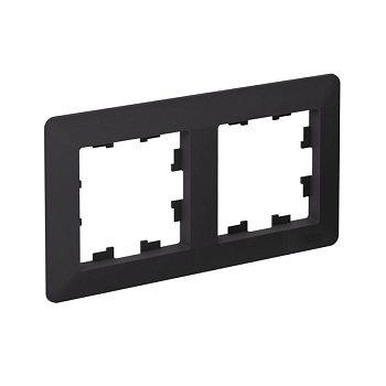 Рамка 2-м AtlasDesign Air карбон/дым. черн. SE ATN221002