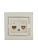 Розетка компьютерная + телефонная 2-м СП Mira RJ45 + RJ11 крем./крем.. LEZARD 701-0303-143