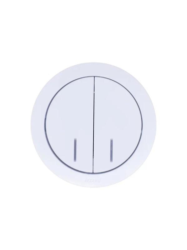 Выключатель 2-кл. СП OSEN 10А IP20 с подсветкой механизм бел. LEZARD 743-0288-112