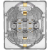 Розетка Inspiria 16А 250В 2х2P+E немецк. стандарт алюм. IEK 673752 Розетка Inspiria 16А 250В 2х2P+E немецк. стандарт алюм. IEK 673752