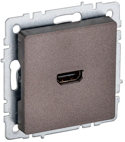 Розетка СП BRITE HDMI РHDMI-0-БрТБ механизм бронза IEK BR-H10-K45