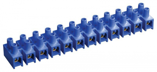 Колодка клеммная полистирол ЗВИ-30 н/г 6-16кв.мм син. (блист.2шт) IEK UZV6-030-10-2