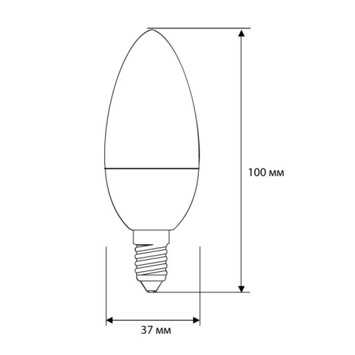 Лампа светодиодная LED8-C35/845/E14 8Вт свеча 4500К бел. E14 750лм 220В Camelion 12386