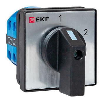 Переключатель кулачковый ПК-1-52 2п 10А "1-2" IP65 EKF pk-1-52-10-65